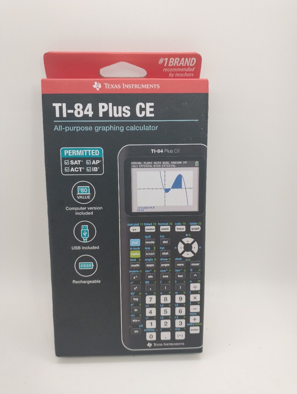 Texas Instruments TI-84 Plus CE Graphing Calculator - Black NEW SEALED